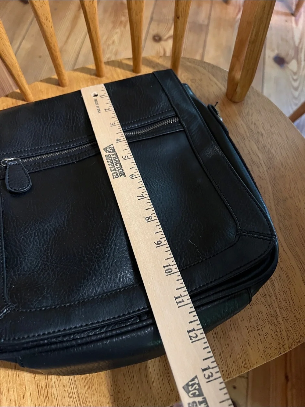 Vintage Aldo Classic Black Vegan  Leather Crossbody Messenger Bag for Men
